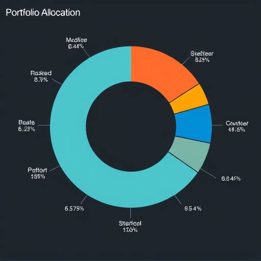 Pie chart visualizing portfolio allocation